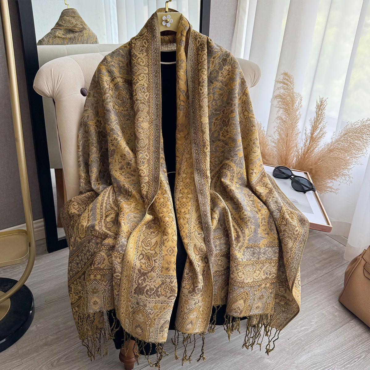 Woven Scarf Blanket - 2025 Nappa Coperta Design Stile Etnico