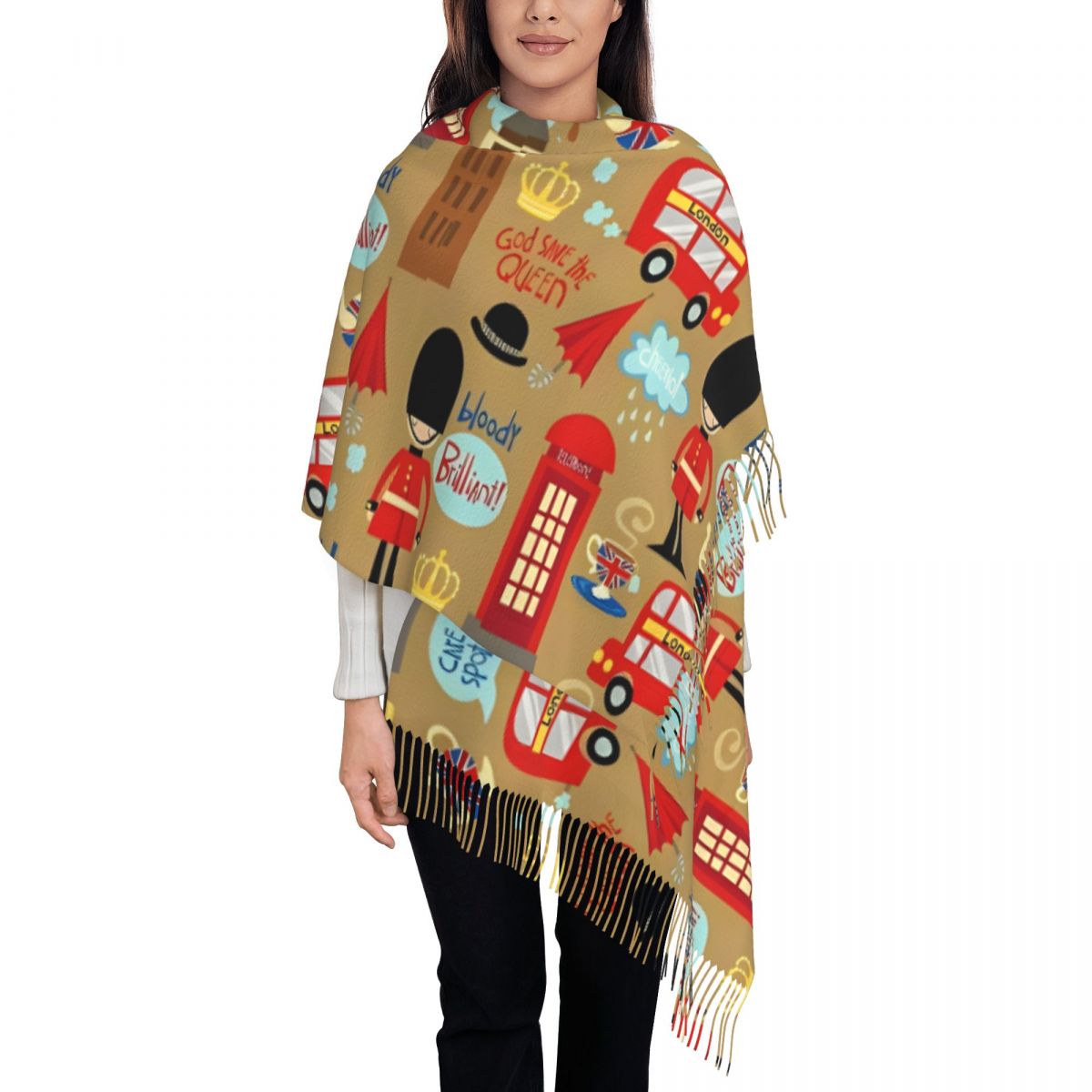 Pashmina Wrap Large - Sciarpa di Londra incantata da donna