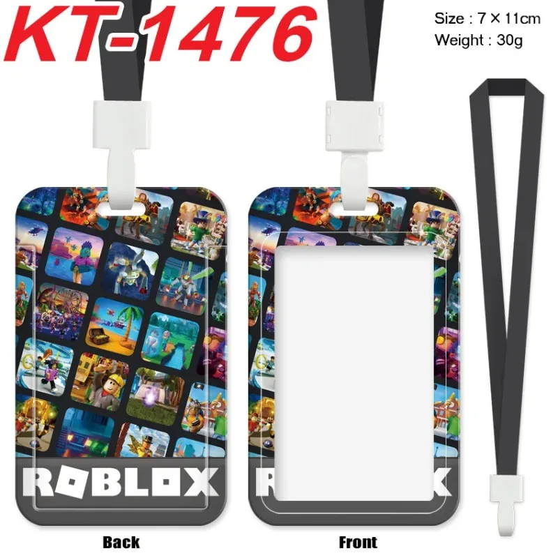 Lanyard Badge Holder - Porta Carte Roblox Kawaii con Cordino,