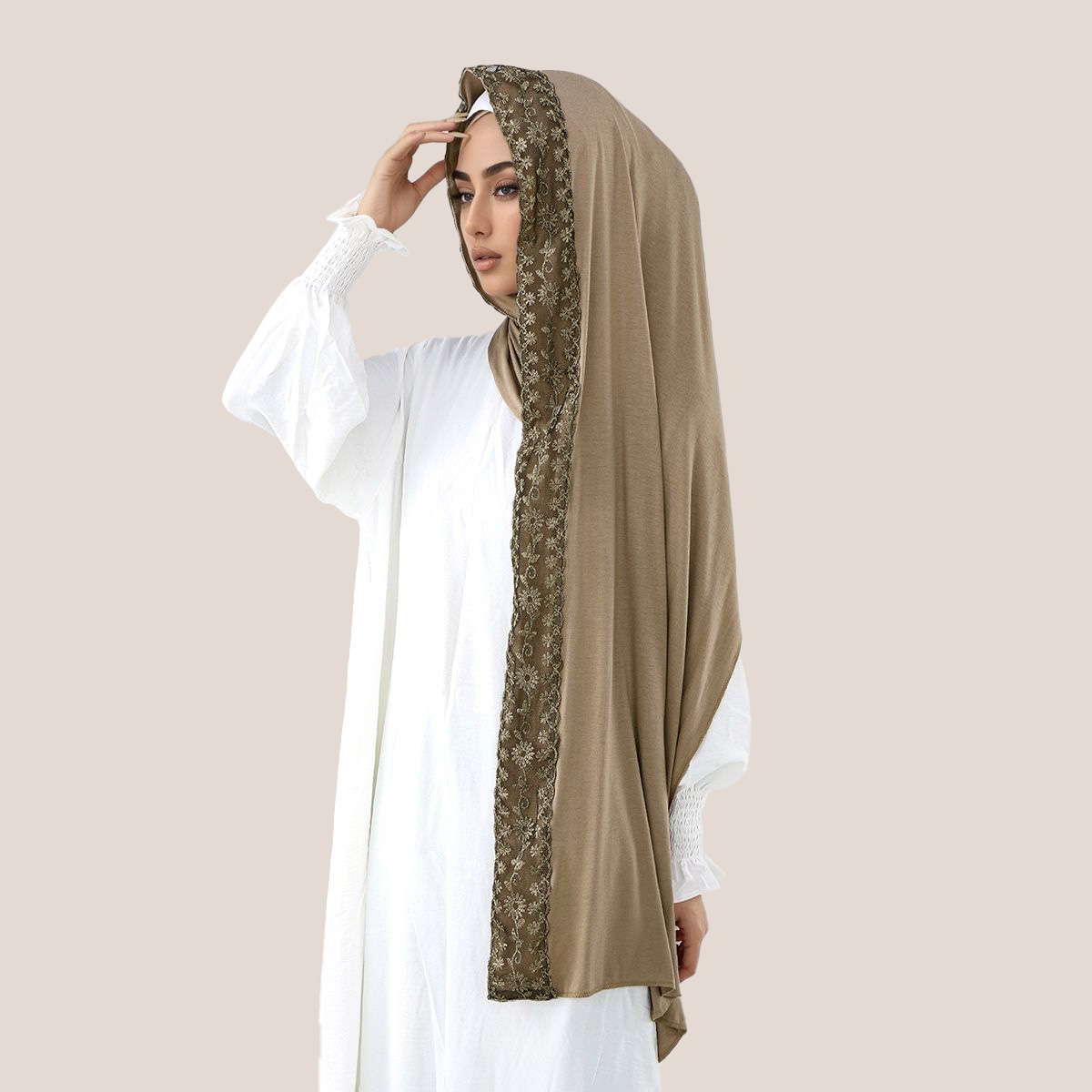 Maglia di cotone con ricamo in - Head Wrap Turban recensione e prezzo