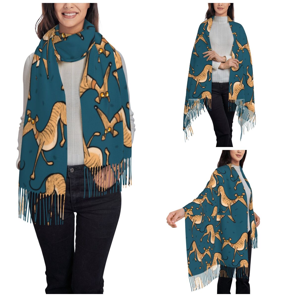 Greyhound Whippet Lurcher Scia - Pashmina Wrap Large recensione e prezzo